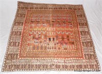 Vintage Egyptian Cotton Patchwork Tapestry
