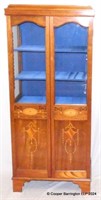 Edwardian Inlaid Display / Bookcase Cabinet.