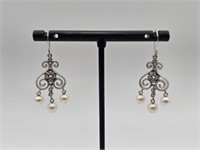 10 KT GOLD EARRINGS WITH PEARLS