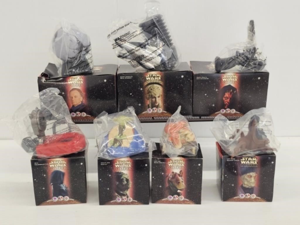 7 STAR WARS EPISODE 1 TOYS SEALED IN BAGS