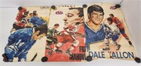 3 1970'S HOCKEY POSTERS 34.5" X 23.5"- SHOWING AGE