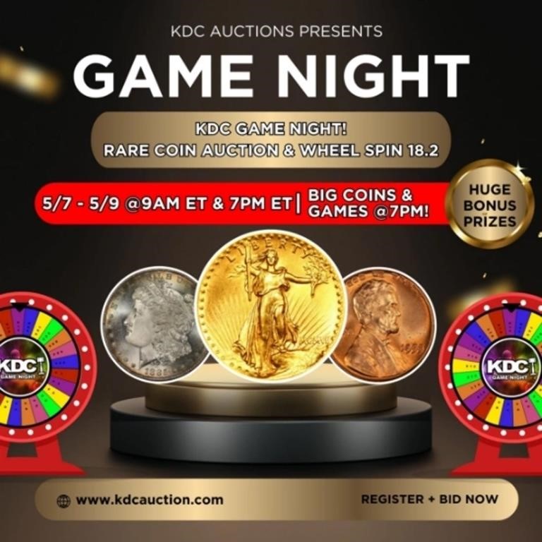 KDC GameNight! Coin Auction & Wheel Spin 18 pt2.2