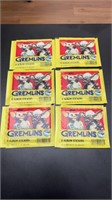 Lot of 6 Gremlins Sticker Packs