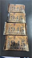 Lot of 4 2021 1945 The End of WWII Trading Cards