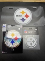 Pittsburgh Steelers License plate and stickers