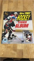 1982 Topps Hockey Sticker Album Unused