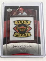 JOHNNY BENCH UPPER DECK GOLD GLOVE 27/50