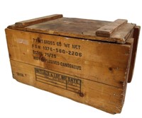 HIGH EXPLOSIVES WOOD CRATE