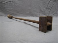 Vintage "H" Cast Iron Branding Stick