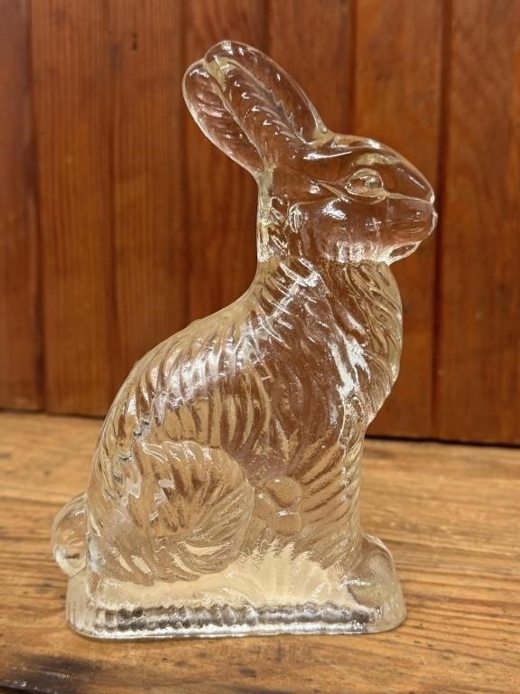 6.25" Replica Pressed Glass Bunny