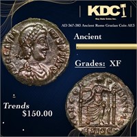 AD 367-383 Ancient Rome Gratian Coin AE3 Ancient G