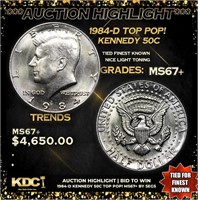 ***Auction Highlight*** 1984-d Kennedy Half Dollar