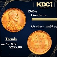 1946-s Lincoln Cent 1c Grades GEM++ Unc RD