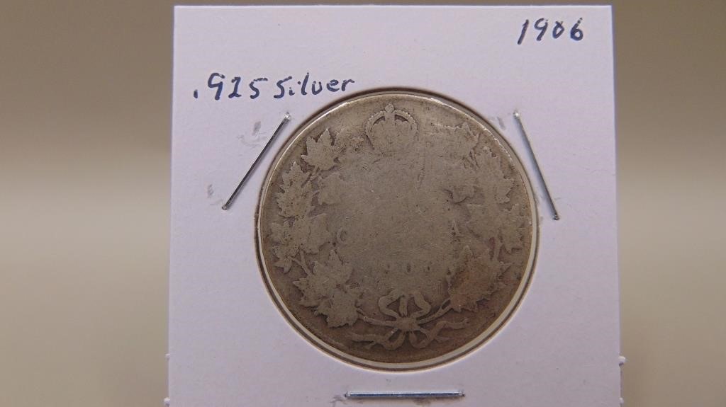 1906 Canadian 50 Cent / Half-dollar Coin
