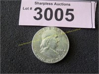 Uncirculated 1961 S Franklin silver half dollar