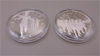 Franklin Mint (2) Olympic Commemorative ,