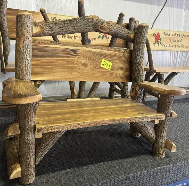 Amish made childs bench