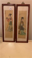 Two Asian paintings on silk