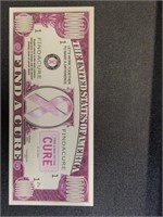 Find a cure novelty Banknote