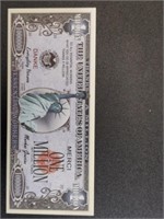 Statue of liberty Novelty Banknote