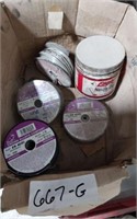 WELDING WIRE AND NOZZLE DIP- 
4 FULL ROLLS AND