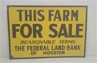 SST Embossed,  Farm Sale Sign
