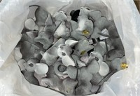 Lot Misc Plastic Felt Mouse Figurines in Bag