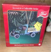 Carlton Cards Ford Stake Truck Ornament in Box