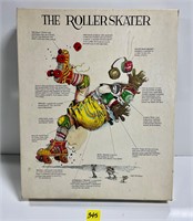 Vtg The Roller Skater Jigsaw Puzzle