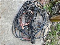 WATER HOSE, AIR HOSE, AND EXTENSION CORD