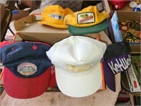10 Vintage Trucker Caps, Union Pacific,Dekalb &