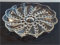 Boopie Bubble Plate Clear Glass Anchor Hocking