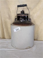 Vintage "The WEIR" Stoneware Canning Jar w/ Lid &