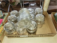 12 Vintage Atlas Canning Jars