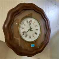 19th Century French Walnut Tavern Clock