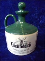 Pottery Glenfiddich Whisky Decanter
