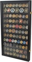 DisplayGifts Coin Case  Wall Cabinet  Black