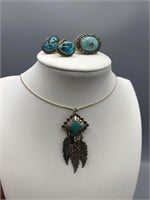 Sterling silver and turquoise jewelry