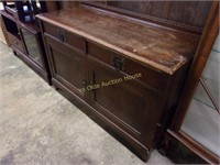 Edwardian Oak Two Over Two Dressing Chest