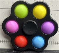Multi colored fidget spinner