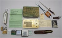 Emerson 838 Radio, Advertising Tapes, & Misc.