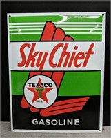Texaco sky chief enamel sign