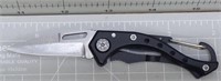 Carabiner clip pocket knife