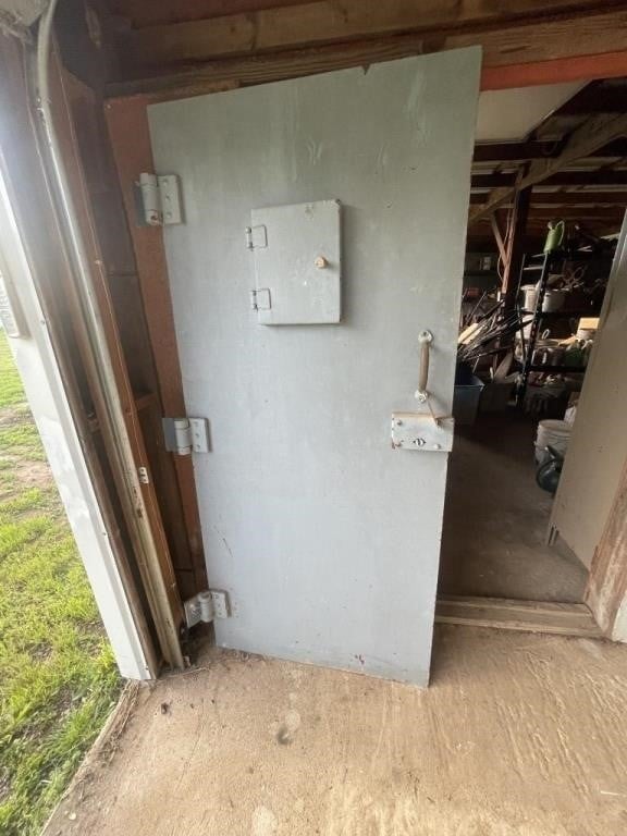 Prison Door w/Brass Handle & Small Door