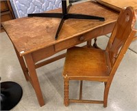 Rock Maple Flat Top Desk & Chair