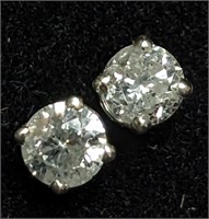 $700 14K Natural Diamond (0.38Ct) Earrings