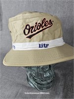 Orioles Miller Lite Hat Tan, Vintage 1990s