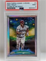 2023 Topps Cosmic Chrome Mike Trout STN-3 PSA 9