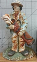 Cast iron golf caddy clown