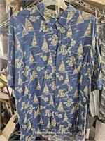 Vintage Rayon Men's Hawaiian Shirt Korea 3xl